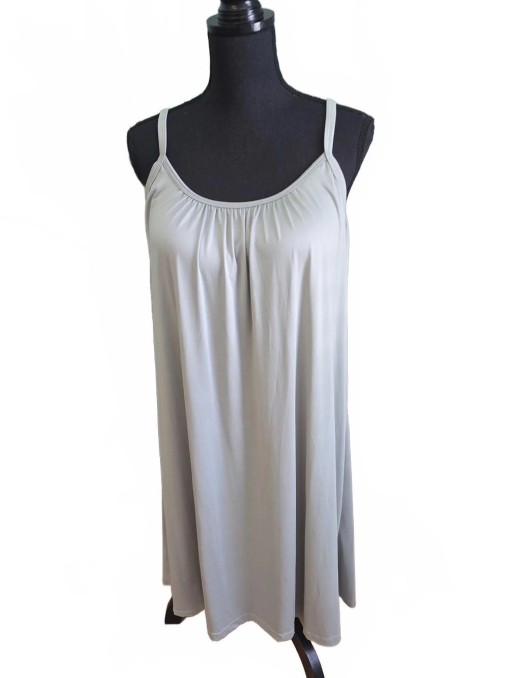 $ Sale 32 Degreed gray camisole style sleep / lounge dress with built in Bra